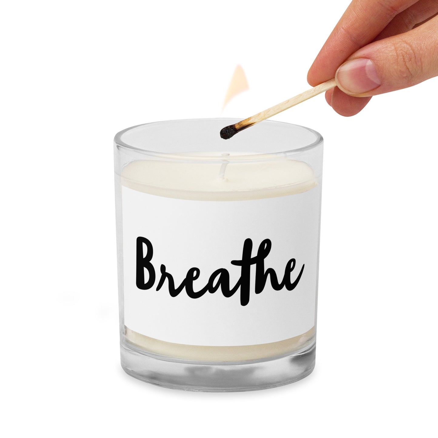 Breathe Glass jar soy wax candle