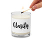 Clarity Glass jar soy wax candle