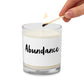 Abundance Glass jar soy wax candle