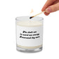 Tho shalt Glass jar soy wax candle