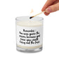 Vision Glass jar soy wax candle