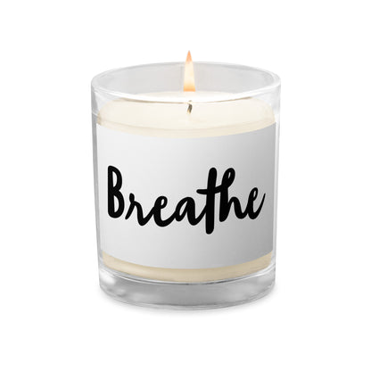 Breathe Glass jar soy wax candle