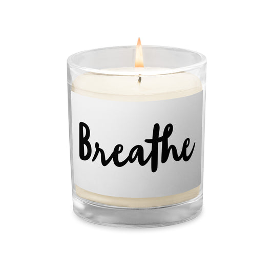 Breathe Glass jar soy wax candle