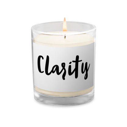 Clarity Glass jar soy wax candle